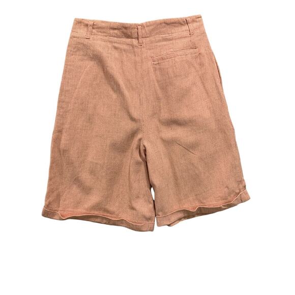 Size 9 Generra Collection Womens Vintage 1980s Pink Bermuda Shorts Cuffed - Picture 6 of 9